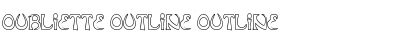 Oubliette Outline Font