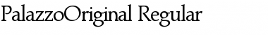 PalazzoOriginal Regular Font