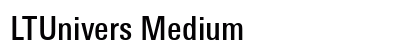LTUnivers Medium preview