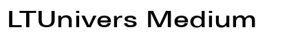 LTUnivers Medium preview