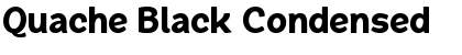 Quache Black Condensed Font