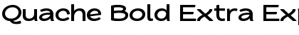 Quache Bold Extra Expanded Font