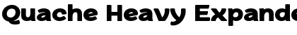 Quache Heavy Expanded Font