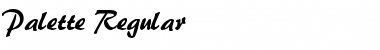 Palette Regular Font Palette Regular Font