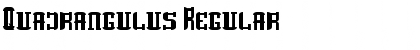 Quadrangulus Regular Font