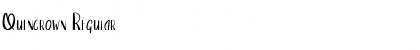 Quincrown Font