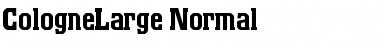 CologneLarge Font