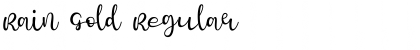 Rain Gold Font