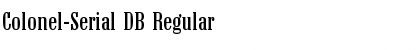 Download Colonel-Serial DB Font