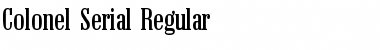 Colonel-Serial Font