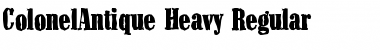 ColonelAntique-Heavy Regular Font