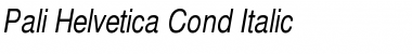 Pali Helvetica Cond Regular Font