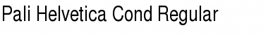 Pali Helvetica Cond Regular Font