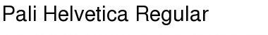 Pali Helvetica Regular Font