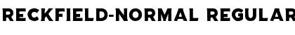 Download RECKFIELD-NORMAL Font