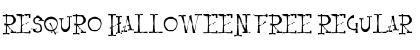 Download Resquro Halloween FREE Font Download Resquro Halloween FREE Font