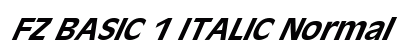 FZ BASIC 1 ITALIC Normal preview