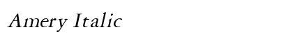 Amery Italic