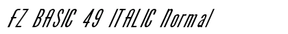 FZ BASIC 49 ITALIC Normal preview
