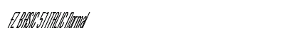 FZ BASIC 51 ITALIC Normal preview