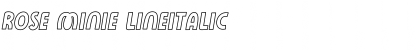Rose Minie LineItalic Font Rose Minie LineItalic Font
