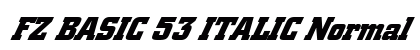 FZ BASIC 53 ITALIC Normal preview