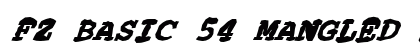 FZ BASIC 54 MANGLED ITALIC Normal preview
