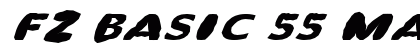 FZ BASIC 55 MANGLED ITALIC Normal preview
