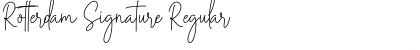 Rotterdam Signature Regular Font