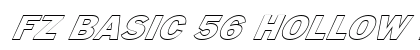 FZ BASIC 56 HOLLOW ITALIC Normal preview