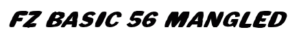 FZ BASIC 56 MANGLED ITALIC Normal preview