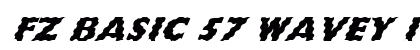 FZ BASIC 57 WAVEY ITALIC Normal preview