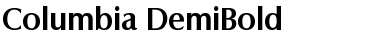 Columbia-DemiBold Regular Font
