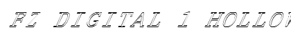 FZ DIGITAL 1 HOLLOW ITALIC Normal preview