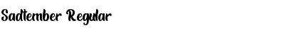 Sadtember Font
