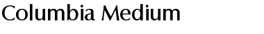 Columbia-Medium Regular Font