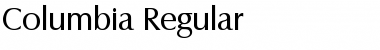 Columbia-Regular Font