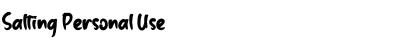 Salting Font