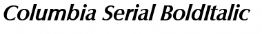 Columbia-Serial Font