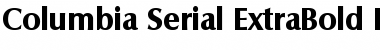 Columbia-Serial-ExtraBold Regular Font