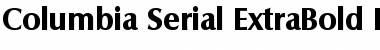 Columbia-Serial-ExtraBold Font