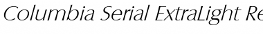 Columbia-Serial-ExtraLight Font