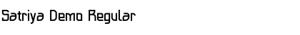 Satriya Demo Font