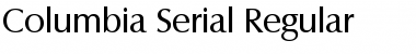 Columbia-Serial Font