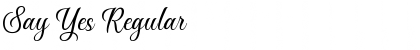 Download Say Yes Font Download Say Yes Font
