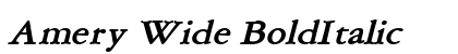 Amery Wide BoldItalic