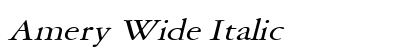 Amery Wide Italic