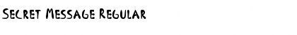 Secret Message Font