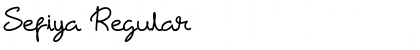 Sefiya Regular Font