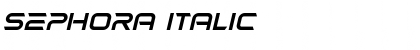 Sephora Italic Font